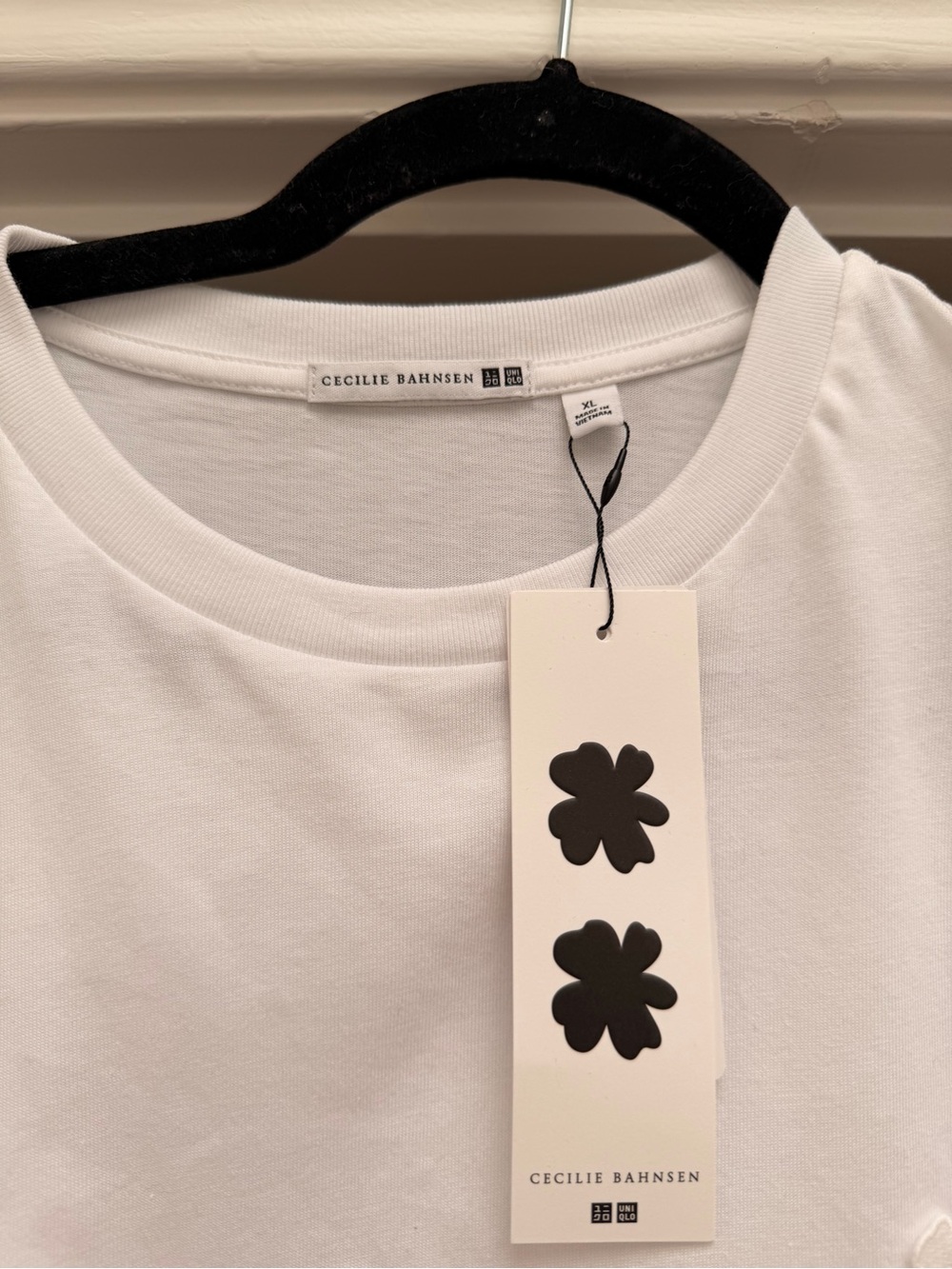 Cecilie Bahnsen White Ruffle Short Sleeve Tee - Picture 3 of 3